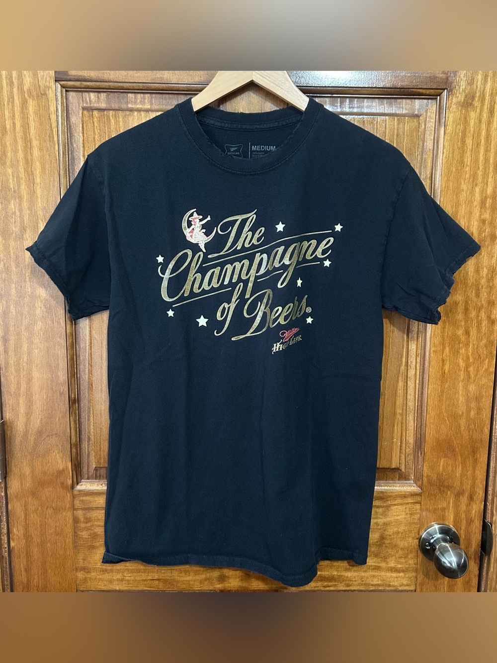 Miller High Life "The Champagne of Beers"  Graphic T-Shirt Women’s Medium